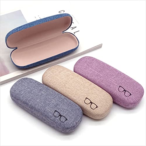 minkissy 4 conjuntos de óculos de tecido retrô suporte para óculos anti-amarelo masculino bolsa de l