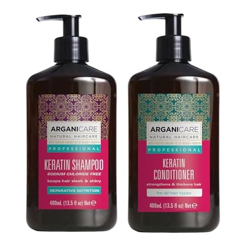 ARGANICARE Keratin Shampoo and Conditioner Set Cover