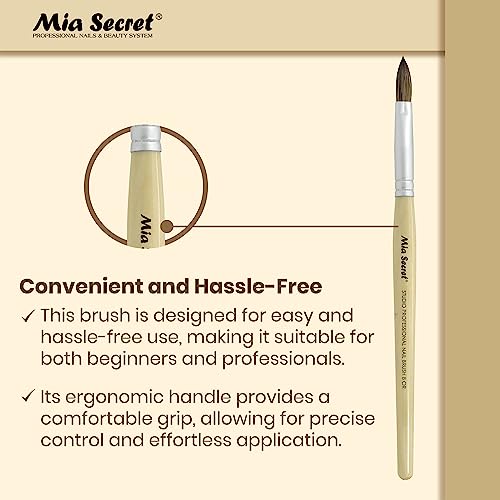 Mia Secret - Pincel Acrílico Profesional (8 OR) miniatura 3