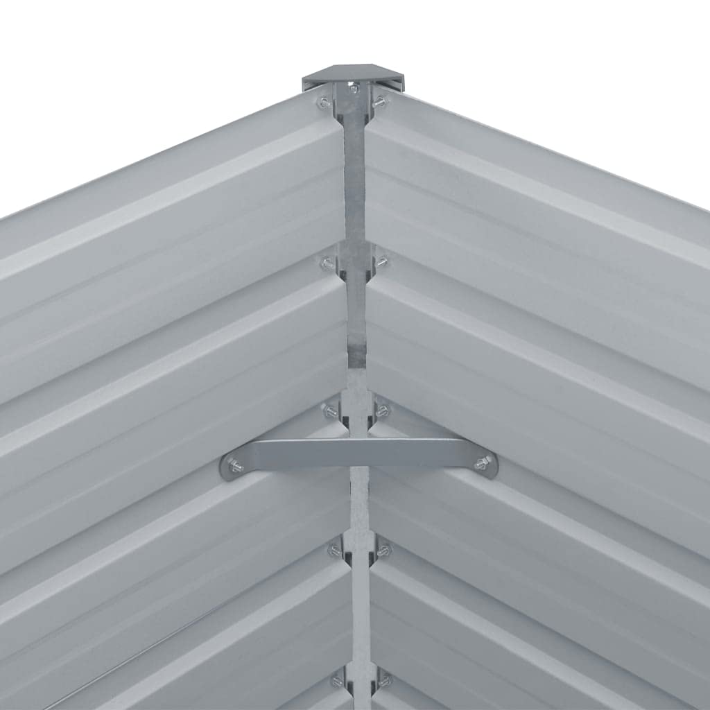 Jardinera elevada, Huerto Urbano Terraza, Huerto En Casa, Tierra Huerto Urbano, Huerto Vertical, Mesa De Cultivo, de Acero galvanizado marrón 100x100x45 cm