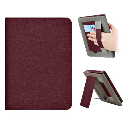 For Kindle Colorsoft/Kindle Paperwhite ��12���� 7�C���` �P�[�X 2024�N���� YANMONGI �p�x���� �I�[�g�E�F�C�N/�X���[�v�@�\ �J�o�[ ���^ �y�� �C�菝�h�~ �܂��� ���n���h�X�g���b �@�\ �S�ʕی�