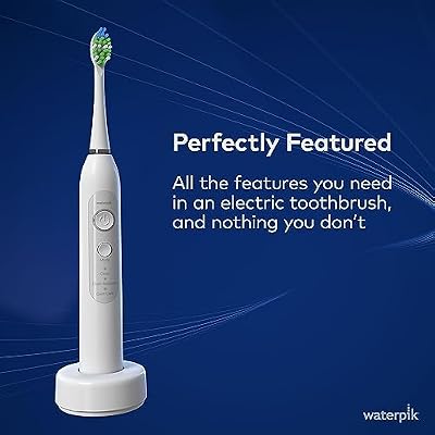 Waterpik Cordless Pearl and Sensonic Rechargeable Electric Toothbrush and Water Flosser Combo, Complete Dental Care for Teeth, Gums, Braces and Travel ADA Accepted, White