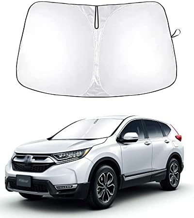 Windshield Sunshade Custom Fit Honda CR-V 2017 2018 2019 2020 2021 2022 CRV Sunshade Window Sun Visor Foldable SUV Front Sun Shield Protector Max UV Blocking and Keep The Vehicle Cool 2023 Upgrade