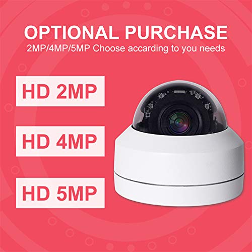 Eversecu Everecu Vandalproof Poe Ip Ptz Camera Hd1080P 2.5'' Mini Metal Dome Security Camera 4X Optical Zoom Lens Ir Night Vision Pan Tilt Zoom Ip66 Waterproof Cctv Camera For Ceiling Installation #TOP6