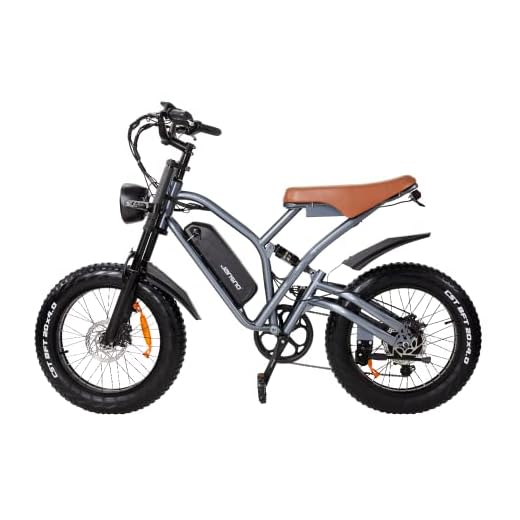 Fat Tire Electric Bikes, JANSNO X50 20" Tire Mountain E-Bike for Adults with 750W Motor, 25 MPH Speed, 48V 12.8Ah Removable Battery