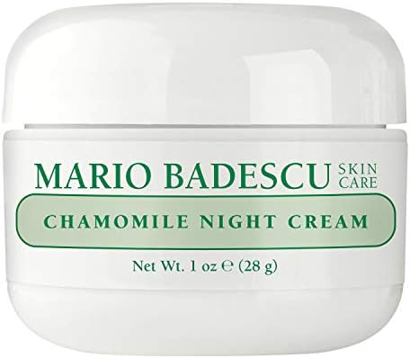 Mario Badescu Chamomile Night Cream for Women Anti Aging Face Cream Enriched with Antioxidant-Rich Vitamin A Oil, Ideal for Combination, Dry or Sensitive Skin, 1 Oz