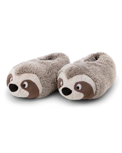 NICI Hausschuhe für Kinder & Erwachsene Faultier Izzy Icetumbler 36-39 (M) - beige - Warme Kuscheltier Schuhe aus Plüsch mit Anti-Rutsch Sohle, Slippers - 62451 NICI Hausschuhe für Kinder & Erwachsene Faultier Izzy Icetumbler 36-39 (M) - beige - Warme Kuscheltier Schuhe aus Plüsch mit Anti-Rutsch Sohle, Slippers - 62451