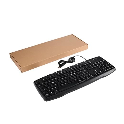 LESHP – Teclado mecánico gamer USB con retroiluminación LED de color azul – Teclado AZERTY (105 teclas con cable USB, disposición francesa) – Para jugadores, oficina, etc. Clavier Noir