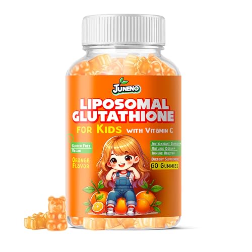 Juneno Liposomal Glutathione Gummies for Kids - Vitamin C...