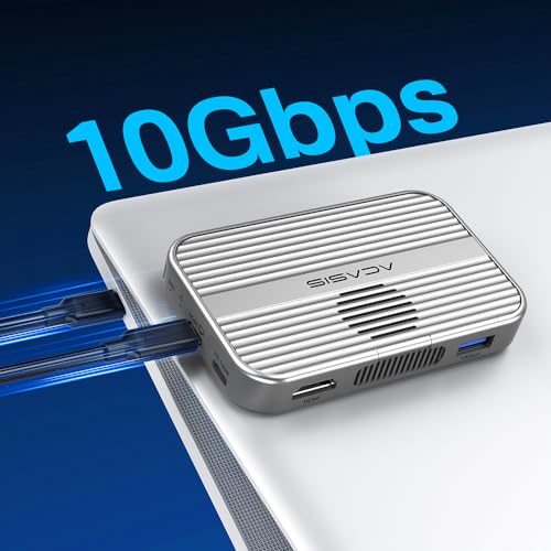 Image of ACASIS 6-in-1 USB-C M.2 2280 /2260 /2242 /2230 SSD Enclosure+Docking Station for iPhone 15 /16 /17 Pro /Max ProRes, M /B+M Key UASP (UP to 8TB)