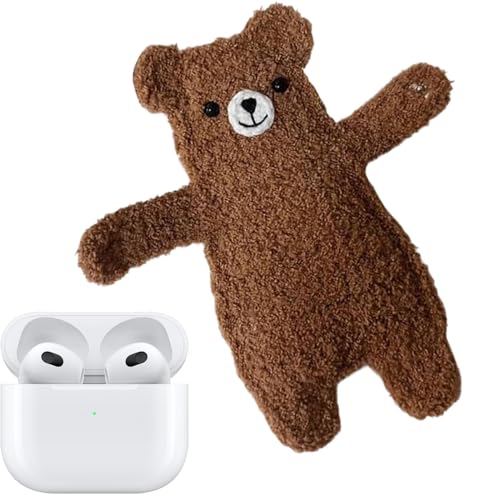Qfdiwr Caso Animal Auricular, Linda Cubierta de Casos de Auriculares - Purso de Monedas de Animal Hecha a Mano - Lanzada Caricatura Animal muñeco de muñeca Cubierta de Bolsillo de Moneda para Adornos
