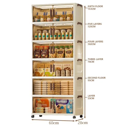 Boîtes de rangement empilables et pliables blanches modulables de 3 à 6 niveaux - 3