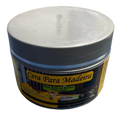Cera De Abelha Com Carnaúba Para Madeira Lustra E Brilho 250g