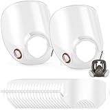 Tellegloww 2 Pcs Replacement Parts Lens Compatible with 6000 Series Full Face Respirator and 20 Pcs Peel off Lens Cover Compatible with 6000, 6700, 6800, 6900 Series Full Face Cover, Tool Parts
