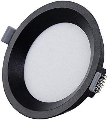 22W Ultra Thin LED Ceiling Flush Mount Recessed Light Fixture Indoor Black 6500K