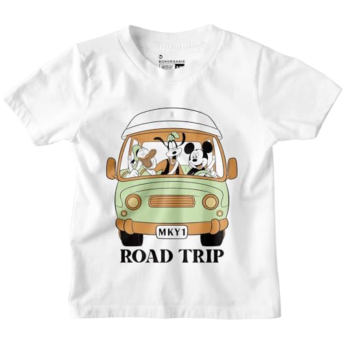 Image of Bon Organik - Boy's regular fit tee, White 3, 10-11 Años
