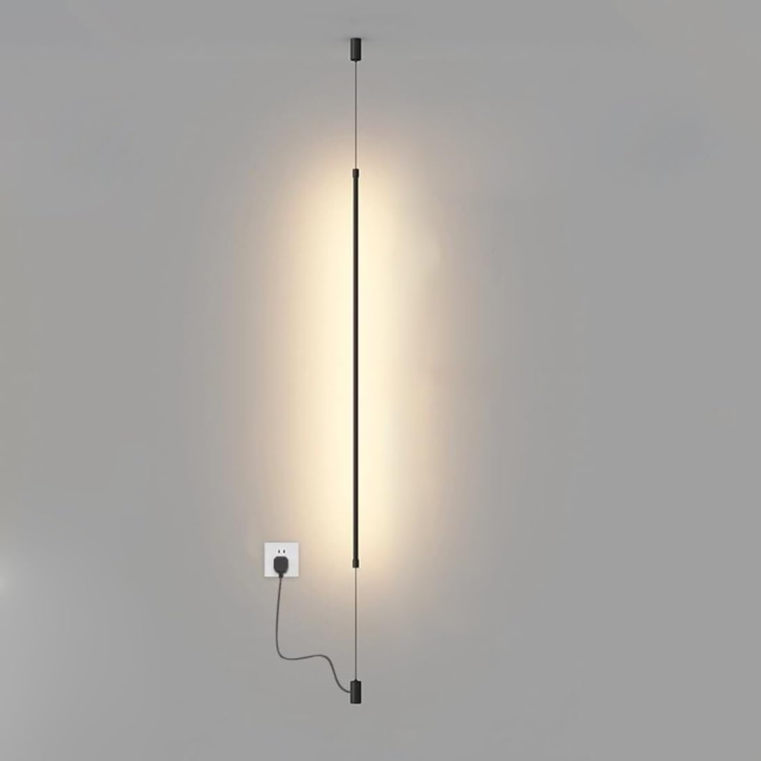 Lámparas colgantes LED lineales modernas ideales para crear un ambiente relajante en el dormitorio