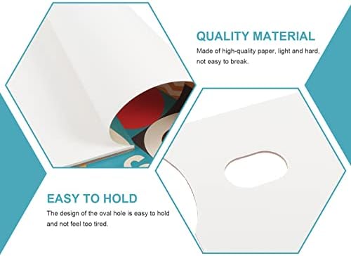 Wakauto 2pcs Palette Painting Pad Color Mixing Paper 9k Disposable Tear- Off Paint Paper with Thumb Hole for Oil Paint Acrylics Gouache Watercolor