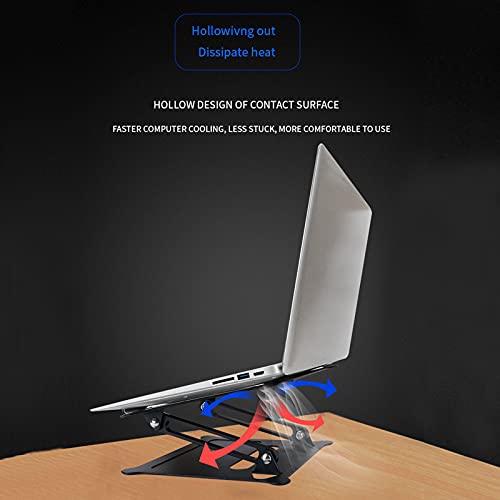 Tomshin Suporte ergonômico para laptop Z17 para mesa ajustável dobrável para notebook Riser Suporte