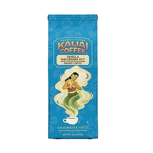 Kauai Coffee, Vanilla Macadamia Nut, Ground Coffee, 10oz Bag (Pack of 2) - Thumbnail 2