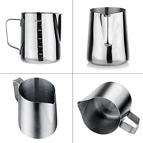 Hervidor de café Hervidor de café con mango Café Art Pot Steel de acero inoxidable Leche de espuma Jarra Jarra de café… - Imagen 3