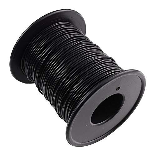 Image of Black 0.5mm² 16/0.2mm Stranded Copper Cable Reel Automotive General Purpose 50M