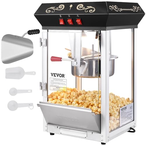 VEVOR Máquina para Hacer Palomitas de Maíz de Encimera, 850 W, 8