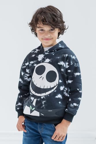 Disney Nightmare Before Christmas Jack Skellington Little Boys Fleece Hoodie Tie Dye 64