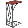 Sofa Table - C-Shaped Side Sofa End Table - Snack TV Tray Small Space Coffee Table Snack