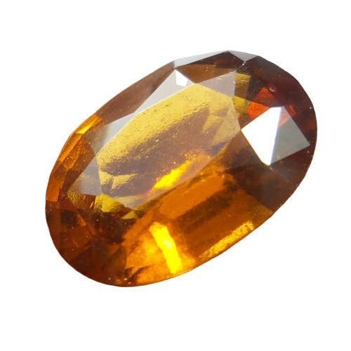 Hessonite naturelle 7,25 Ratti | Pierre gomed certifiée pour bague homme et femme