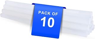 VCR 11mm Glue Sticks for Glue Gun - 11mm x 165mm in Length - Hot Melt Transparent Glue Stick - Pack of 10 - Bonding Adhesi... Price In India