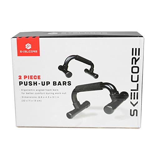 Skelcore Push Up Bars Strength Trainer - Push Up Handles For Floor Workouts With Ergonomic Non-Slip Comfort Foam Grip Handles For Home Fitness Training - Chest Exerciser For Men And Women #TOP4