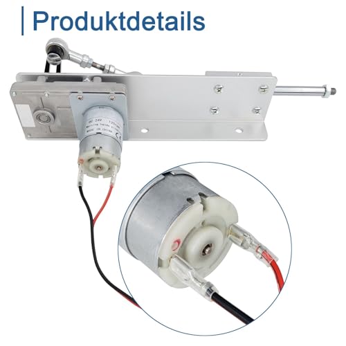 Jvnvlki Hubkolbenmotor Linearaktuator DC 24V DIY Motor Hub 2cm-8cm 120rpm mit Drehzahlregler
