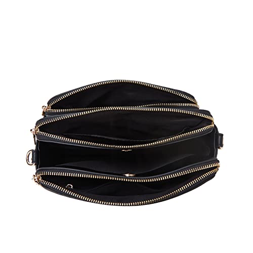 Crossbody Bags For Women Three-Layer Shoulder Bag Vegan Leather Multiple Compartments Handbag Purses Satchel Hobo Clutch 2023 #TOP4