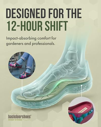 Image of Backdoorshoes Waterproof Premium Garden Clog Shoes for Women with Arch Support