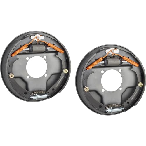 1937-48 Ford Juice Drum Brake Kit: 12-Inch Self-Energizing, Vintage 1940 Backing Plate, Fits Ford Cars & Trucks, Complete with Hardware, Compatible with Model A & B