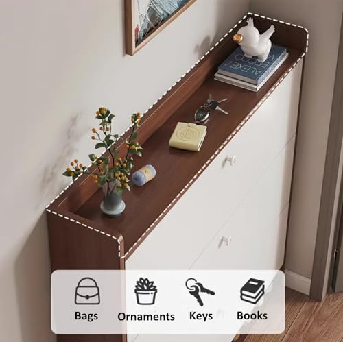 Armoire à chaussures verticale et étroite pour libérer l'espace au sol