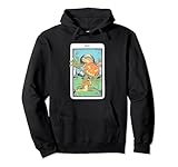 My Pet Hooligan Halloween The Hooligan Vintage Tarot Card Pullover Hoodie