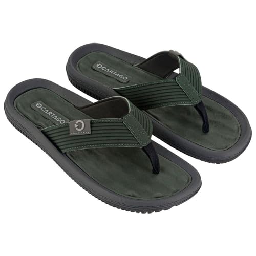 CARTAGO Dunas Vi Ad Flip-Flops für Herren, grün, 44 EU
