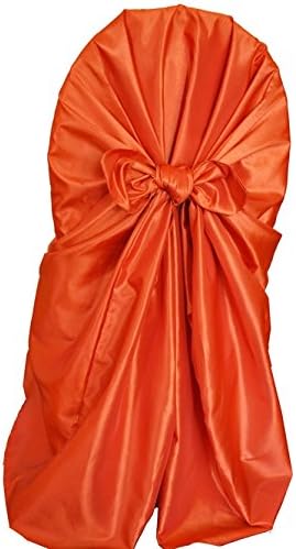 Miniatura 3 de Wedding Linens Inc. (2 piezas) Fundas de silla universales de tafetán para restaurante, boda, banquete, eventos, color champán