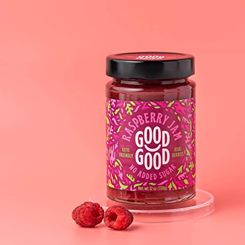 Good Good Assorted No Added Sugar Keto-Friendly Jams 3 Pack - Blueberry, Raspberry, And Strawberry Jam - Low Carb, Low-Calorie Vegan Breakfast Options #TOP3