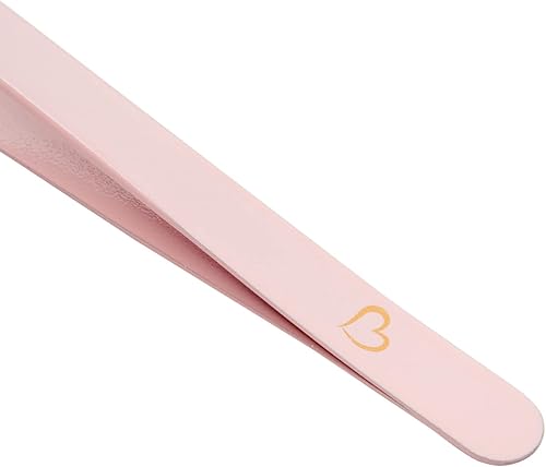 Miniatura 7 de Okuna Outpost Juego de pinzas de precisión de 6 piezas para extensiones de pestañas con estuche de almacenamiento (rosa claro) - Pinzas para pestañas