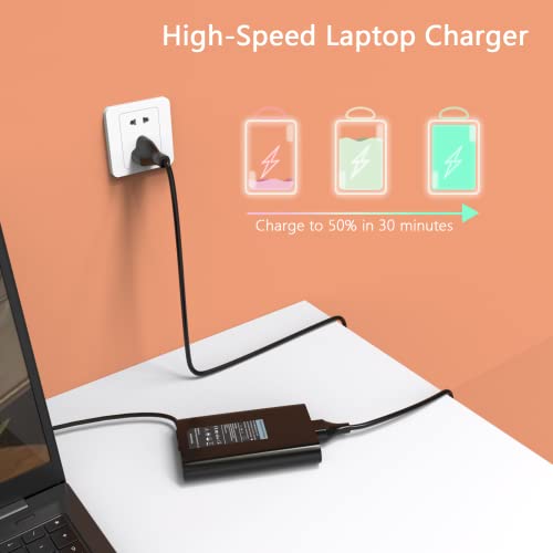 65W Usb-C Laptop Charger For Dell Latitude 5420 7420 5520 7390 7370 7430 7400 5300 7390 2-In-1 Xps 9350 9360 9365 9250 9370 9550 Chromebook 3100 3400 5190 Type C Adapter Power Supply Cord #TOP5