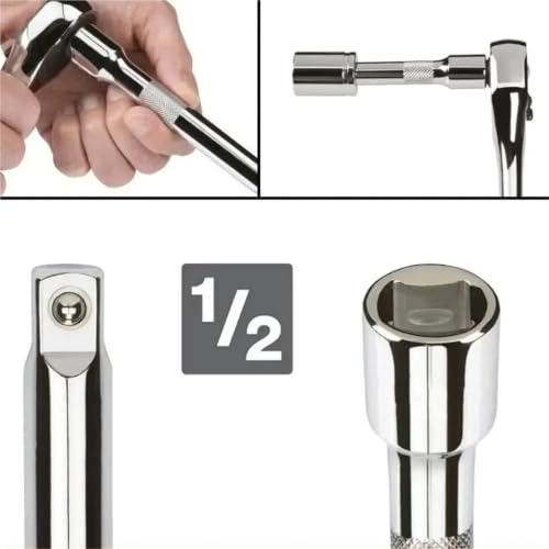 Jeu douille hexagonale longue tige d'extension de douille chrome vanadium - 6