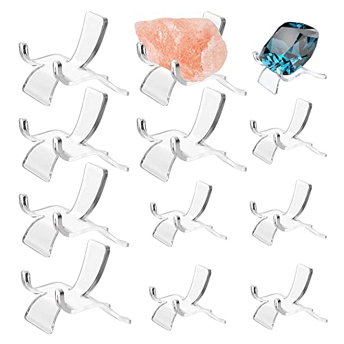 UERRY 12 pièces Support de Monnaie Présentoirs téléphone présentoir en Acrylique Pour exposer des médailles pierres précieuses agates cartes postales CD téléphones portables Cover