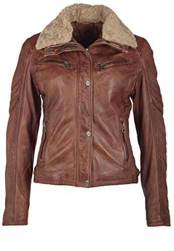 Preisvergleich Produktbild Gipsy Damen Lederjacke DIBAH W18 LANOV W mit Lammfell besetzter Kragen