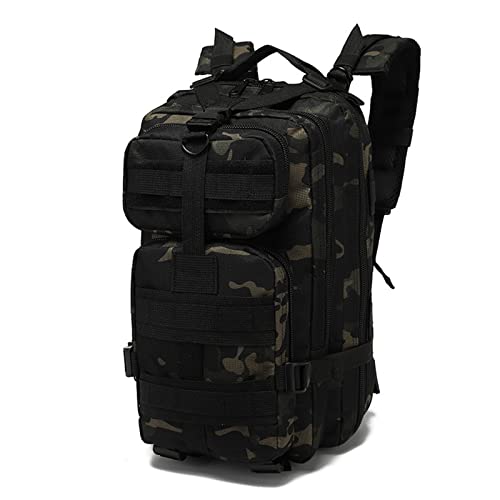 HXFFXHF ALLYLIKE Sac à Dos de randonnée Sac à Dos Tactique Armée Sac de Plein air Nylon Sports Camping Randonnée Pêche Chasse Escalade Cyclisme Sac à Dos en Plein air 28L (Vert)