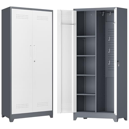 STEELIST Metal Cabinets with Doors and Shelves, 65