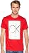 Calvin Klein Men's Box Stripe Logo Crew Neck T-Shirt