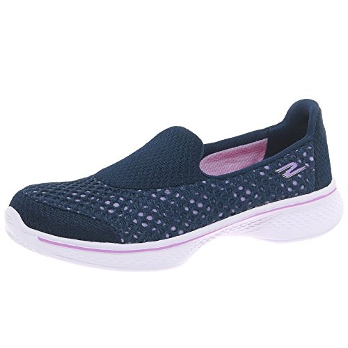 Image of Skechers Go Walk 4- Kindle, Girls Low-Top Sneakers, Blue (nvlv), 10.5 Child UK (28 EU)